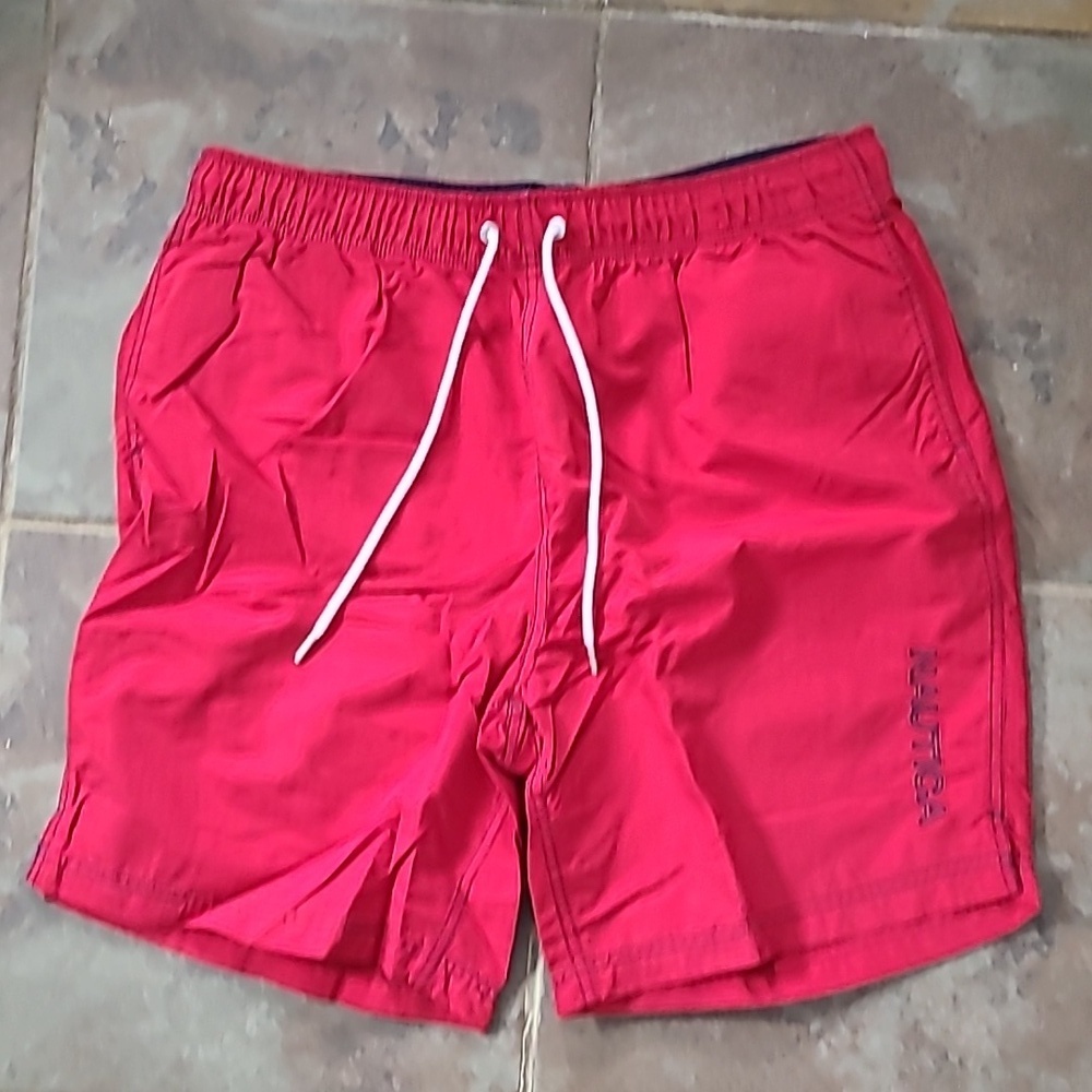 Nautica Red Swim Trunks size large